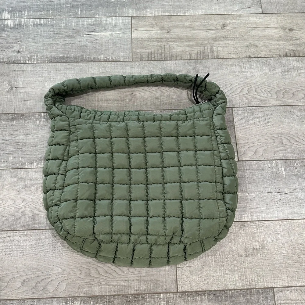 FP Movement by Free People Olive Green Quilted Shoulder Bag - Picture 3 of 9